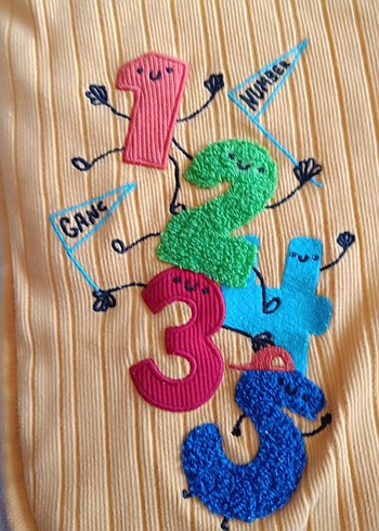 Renkli alt açma bezi Sayılar Desenli - Görsel 3