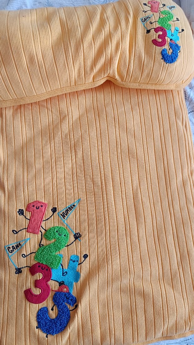 Renkli alt açma bezi Sayılar Desenli - Görsel 2