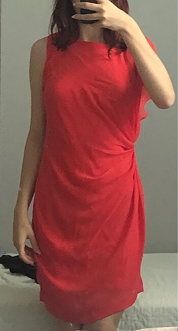Zara İÇ ASTARI 0 İPEK ELBİSE