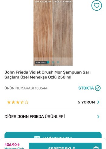 John Frieda Violet Crush Mor Şampuan 250 ml
