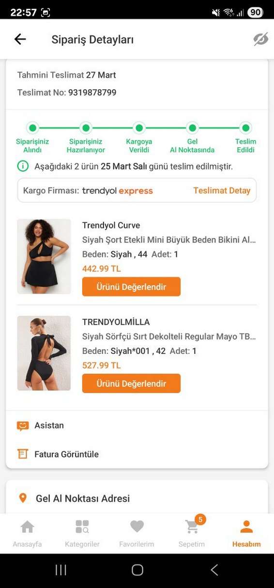 Trendyolmilla Siyah Uzun Kollu Mayo - Görsel 3