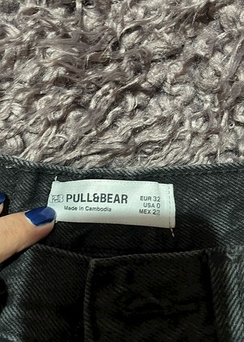 Pull and Bear Pull Bear Koyu Gri Denim Pantolon