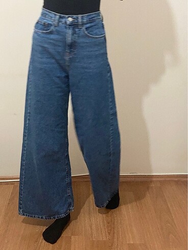 38 Beden Wideleg pantolon koyu
