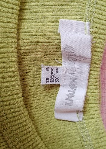 xs Beden Yeşil Kısa Kollu Basic Tişört
