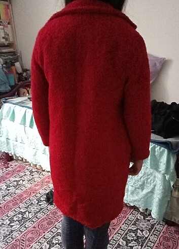 m Beden kırmızı Renk Kaban