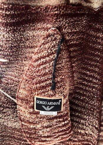 Kürklü Bej Süet Kadın Kaban Hakiki Deri - Görsel 2