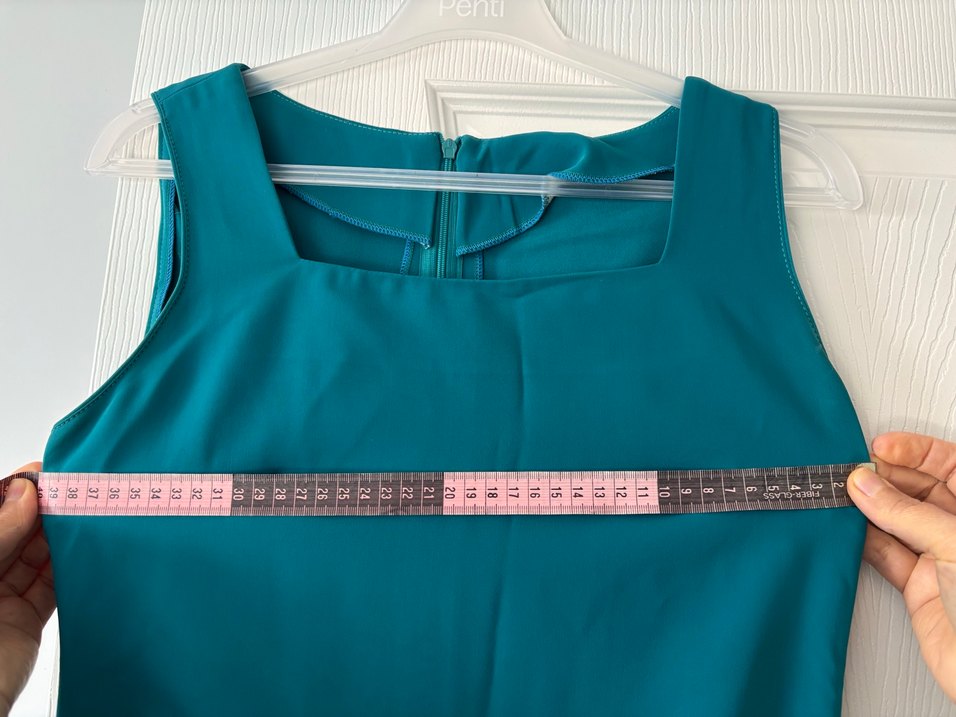 Kolsuz Mavi Klasik Ofis İş Elbisesi - Görsel 4