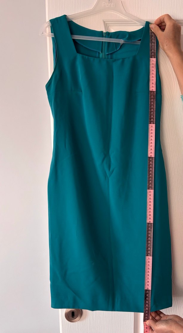 Kolsuz Mavi Klasik Ofis İş Elbisesi - Görsel 2