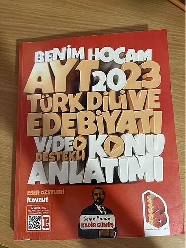 Ayt Edebiyat Benim Hocam konu anlatım kitabı