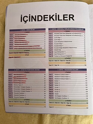 Orbital Yayınları Tyt Kimya Soru Bankası