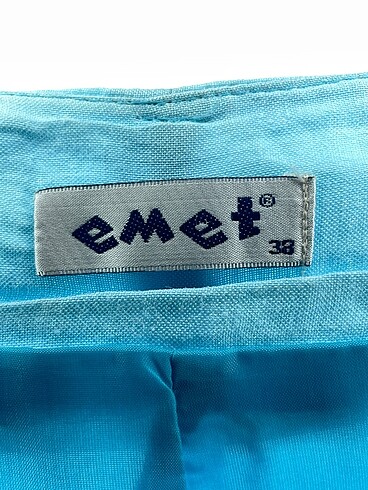 38 Beden mavi Renk Vintage Love Bermuda / Kapri %70 İndirimli.