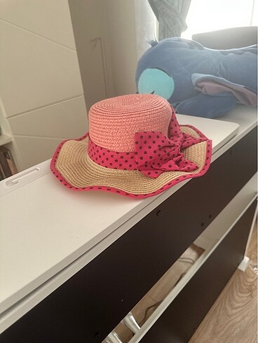 Diğer Kız Çocuk Şapka Pembe Üzeri Siyah Puantiye