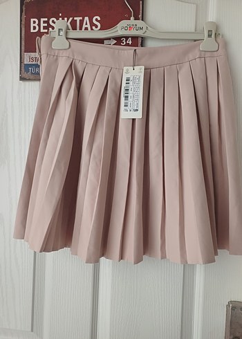 Pembe Piliseli Kız Eteği