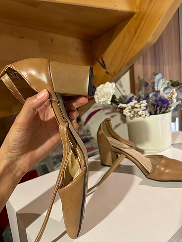 38,5 Beden Stiletto rahat topuk