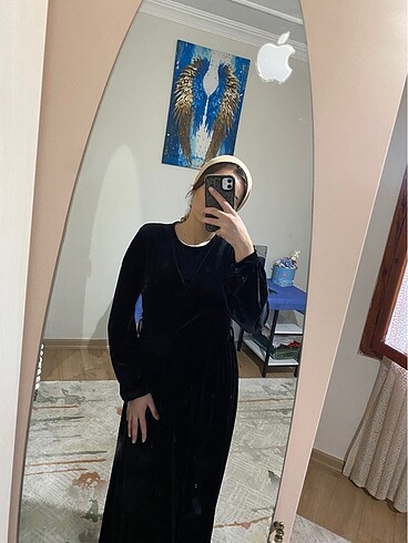 40 Beden Kadife şık elbise