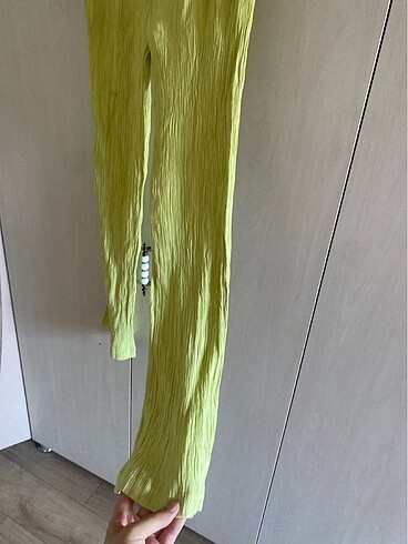 Bol paça düz kesim pantolon - Görsel 6