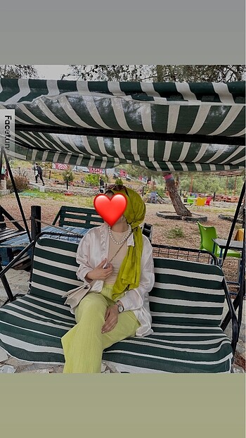 Bol paça düz kesim pantolon - Görsel 2