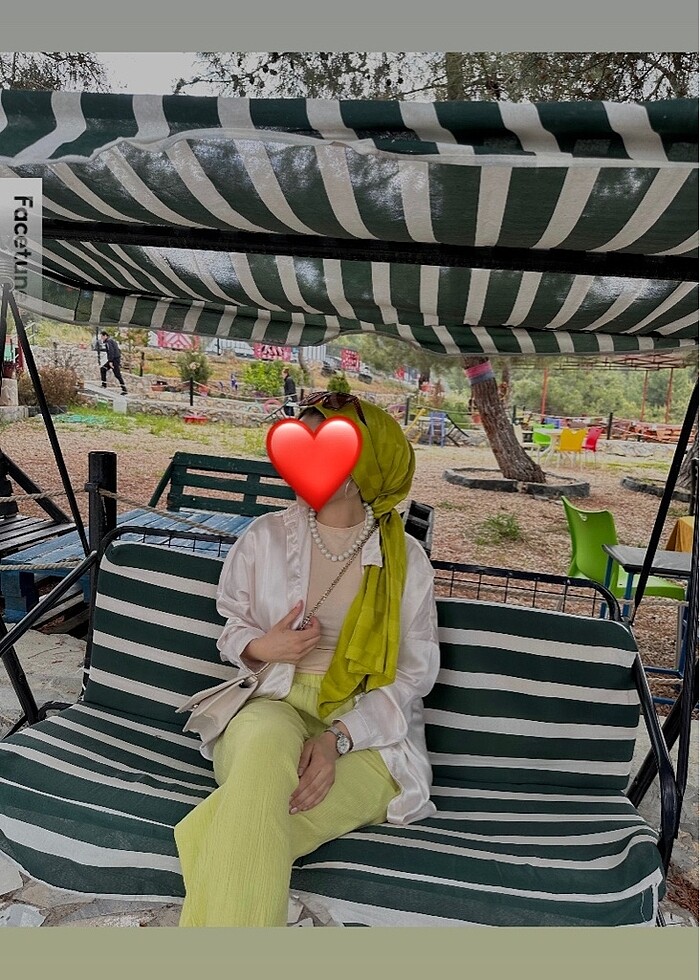 Bol paça düz kesim pantolon - Görsel 2