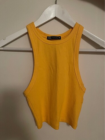 Zara turuncu crop