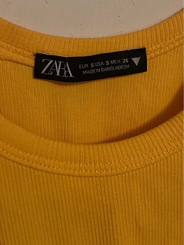 s Beden Zara turuncu crop