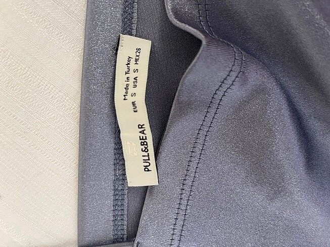 s Beden Pull&Bear Mavi askılı crop