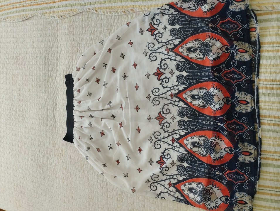 Nakışlı Bohem Mini Hamile Eteği - Görsel 4