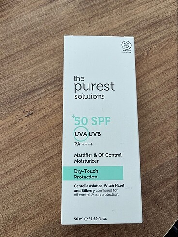 The Purest Solution Yüz güneş kremi