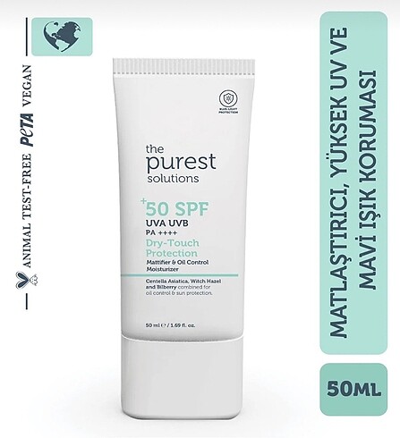 Diğer The Purest Solution Yüz güneş kremi