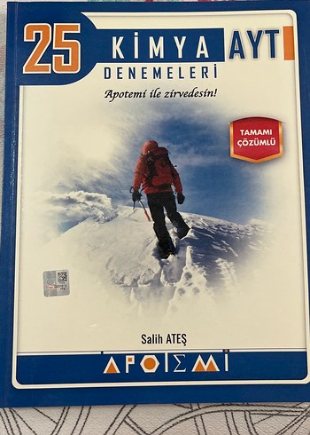 25 Kimya AYT Denemeleri - Tamamı Çözümlü