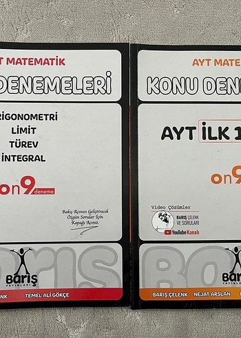 Barış Yayınları AYT Matematik Konu Denemeleri