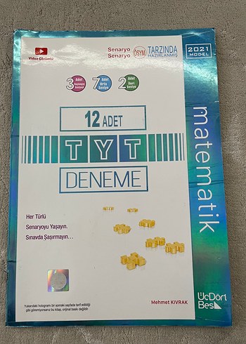 12 Adet TYT Matematik Deneme Kitabı