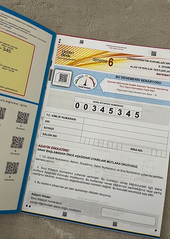  Beden 10 ADET AYT Matematik Deneme Kitabı