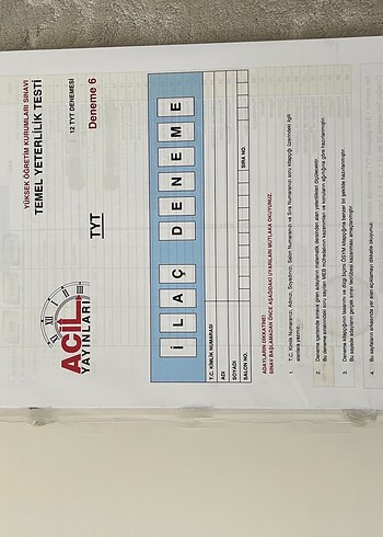  Beden Renk Matematiğin İlacı TYT Matematik Denemeleri 12