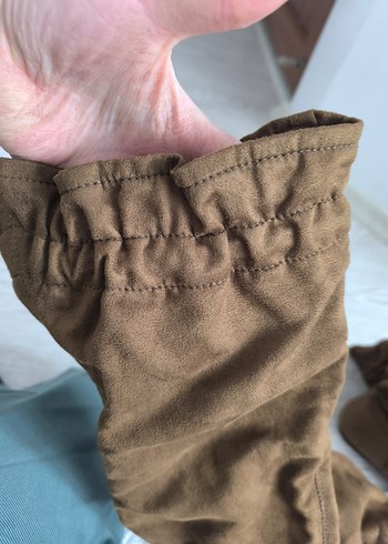 Kahverengi Süet Dizüstü Botlar - Görsel 10