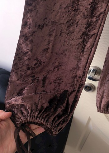 kadife V Yaka Bohem Kadın ikili takim - Görsel 6