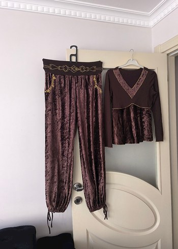 kadife V Yaka Bohem Kadın ikili takim - Görsel 2