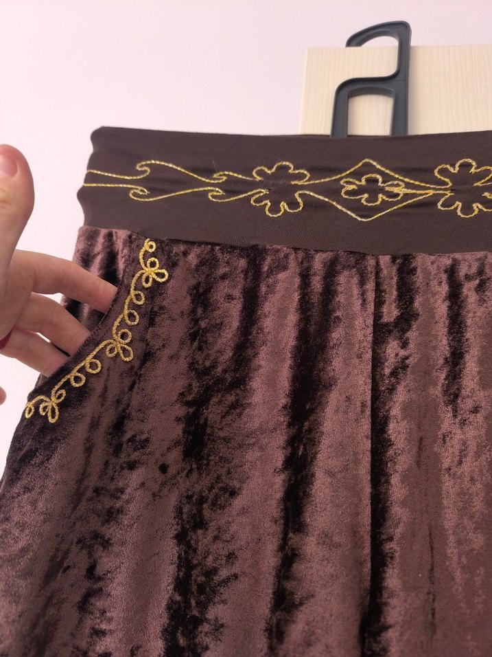 kadife V Yaka Bohem Kadın ikili takim - Görsel 4