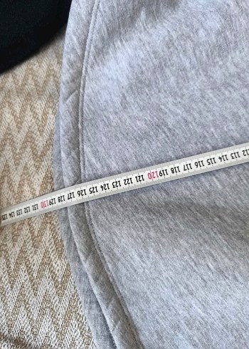 Gri Kapüşonlu Uzun sveat Elbise - Görsel 9