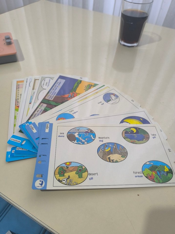 mavi renkli İngilizce eğitim tableti - Görsel 5