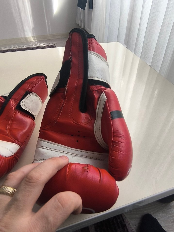 Kırmızı Erkek Boks Eldiveni Veltex - Görsel 5