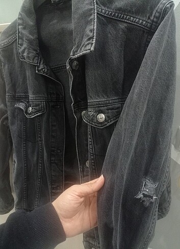 38 Beden gri Renk LCW kot ceket 