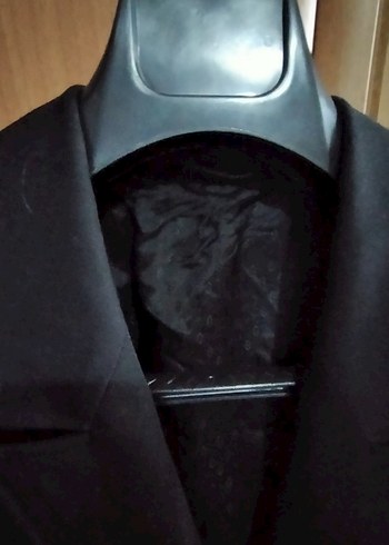 Düğmeli Siyah Kadın Mini Blazer - Görsel 5