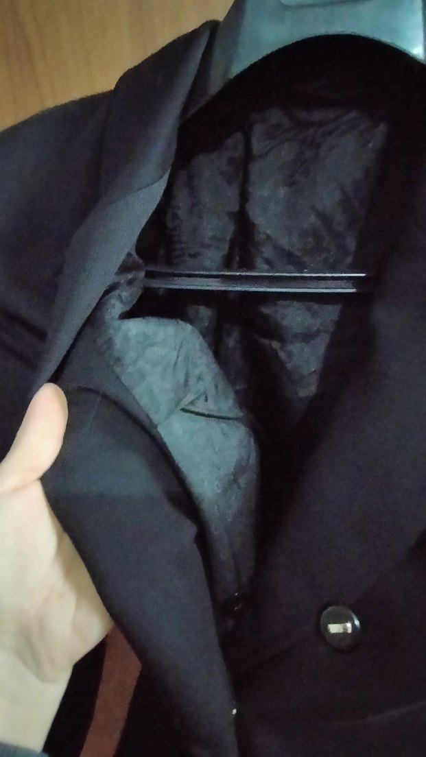 Düğmeli Siyah Kadın Mini Blazer - Görsel 4