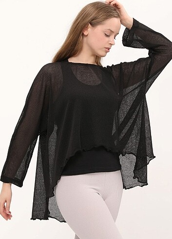 Şık File Bluz İçinde Body İle Birlikte 