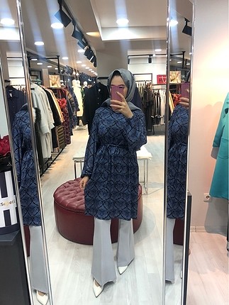 Desenli tunik