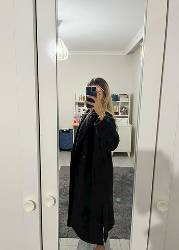 Trendyol & Milla Siyah Midi Boy Kadın Kaban