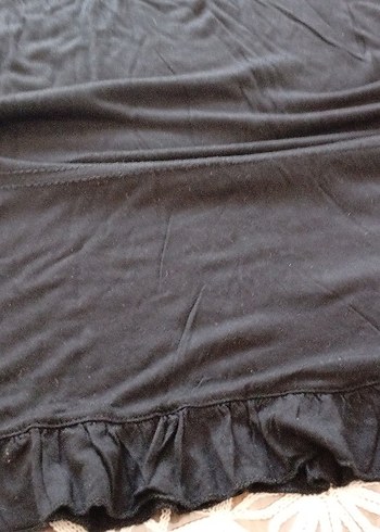 Yarasa kollu salaş yakası işlemeli bluz - Görsel 8