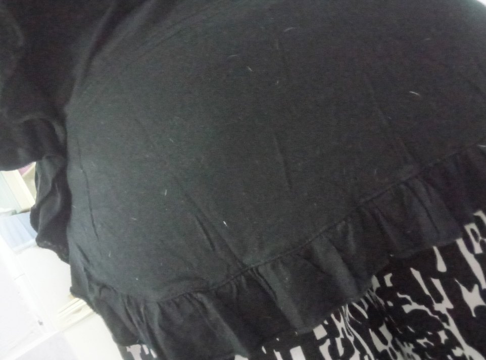 Yarasa kollu salaş yakası işlemeli bluz - Görsel 3