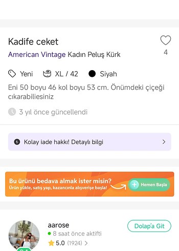 Düğmeli Siyah Süet Mini Kadın Blazer - Görsel 5