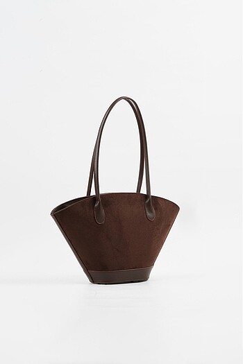 Mango HEYBEL Günlük Basic Tasarım Süet Omuz Çantası, Vintage Tasarım Ç